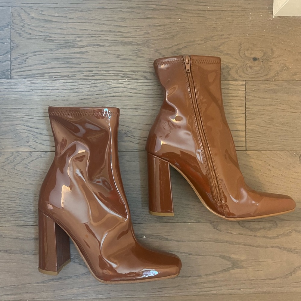 Steve Madden Brown/Cognac Heeled Boots